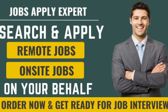 do job search and apply 100 remote jobs for you