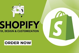 create, redesign, manage or customize shopify theme