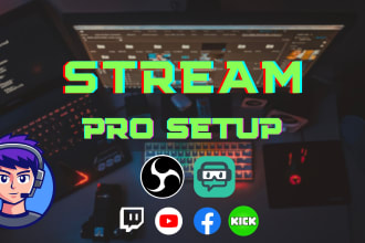 setup or configure obs studio for live streaming recording