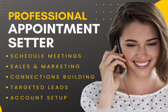 be your linkedin sales manager and appointment setter