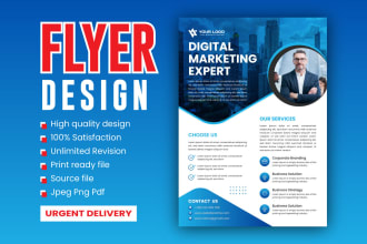 do professional business flyer leaflet or poster design