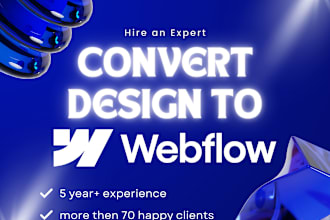 bring your figma vision to life with a clean, responsive webflow website