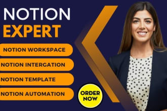 design custom notion template, notion workspace expert notion formula notion n8n