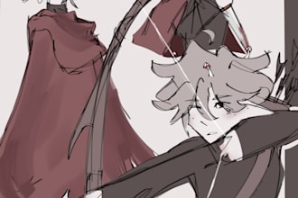 draw character sheets and character concept art
