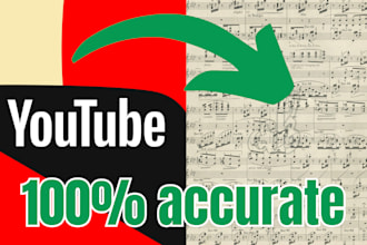 transcribe any song into sheet music