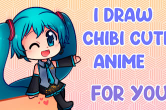 draw a cute chibi character in my anime style