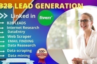 do b2b lead generation,prospect list,linkedin and email list building