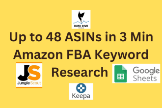 do amazon competitor analysis keyword research via data dive, amazon SEO