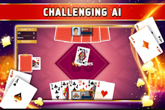 develop poker rummy game, blackjack, card game, ludo game, chess game