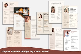 design professional, personalized and attractive resume