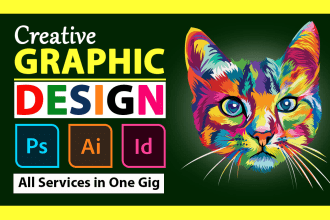 do graphic design, photoshop editing, adobe illustrator and redesign logo flyer