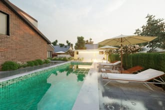 create realistic 3d backyard front yard and terrace designs