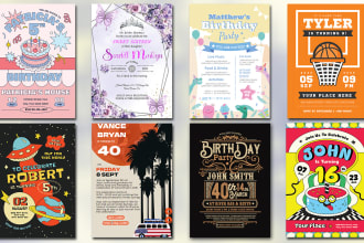 create birthday invitation card