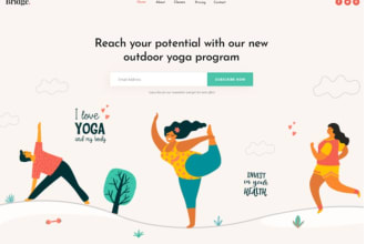 do yoga and pilates website design