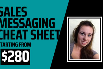 write a sales messaging cheat sheet for coaches