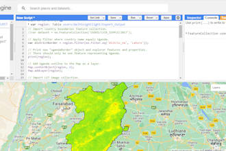 do geospatial analysis in google earth engine and arc map