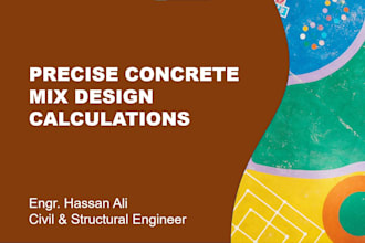 do concrete mix design calculations and quantity estimation