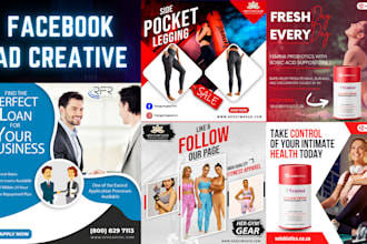 design facebook ad creative and post