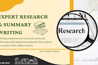 do professional research and summaries