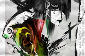 draw dark fantasy inspired abstract art creations