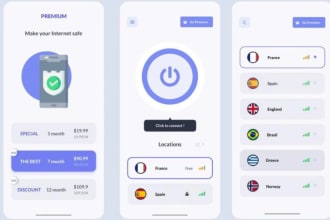 develop vpn app, vpn server with amazing admin panel for android and ios