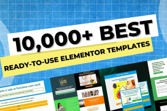 sell 10,000 plus exclusive elementor templates