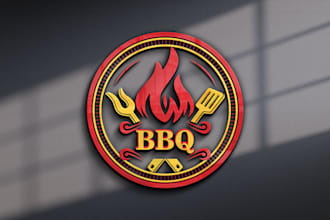 design fast food BBQ pizza burger café bakery restaurant logo