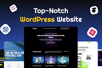 design and develop a clean and modern wordpress website