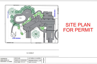 draw a site plan with structures in 24 hours