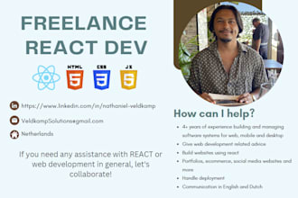 be your freelance react web developer