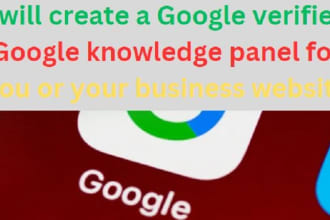 create a go0gle verified google knowledge panel for you or your business website