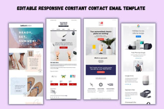 design constant contact email template and newsletter