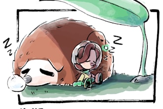 redraw you in a pikmin scene