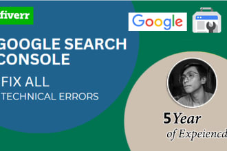 fix technical SEO errors and fix google search console