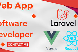 be full stack web developer software developer for saas laravel web application