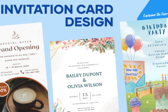 design invitation card greeting card and poster card