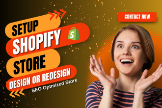 do shopify store design,set up shopify store, shopify website redesign