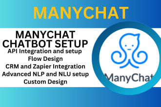 do manychat ai chatbot setup for facebook business messenger SMS text automation