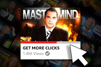 design catchy ctr view boosting viral thumbnail for youtube