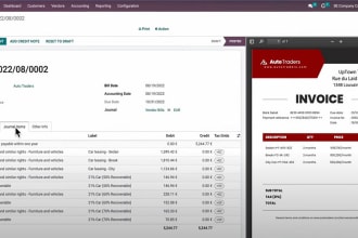 setup and train on odoo accounting