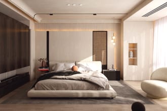 do interior design and 3d rendering architecture with VR