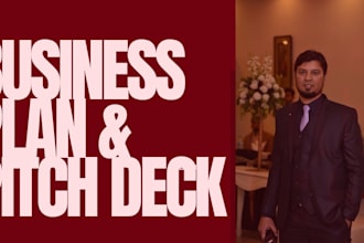 design business plan, pitch deck, financial modelling, marketing strategy plan