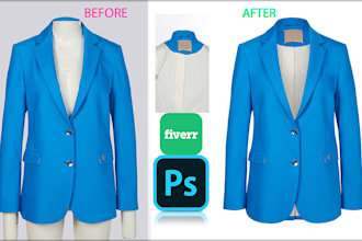 do clothing ghost mannequin, neck joint or dummy removal