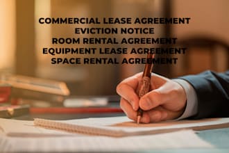 draft space rental, equipment lease, room rental  contracts