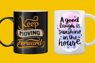 do awesome custom coffee mug design