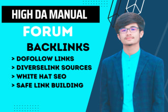 be your forum posting and forum backlinks expert