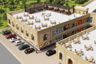 design 3d gym sports exterior interior facility rendering
