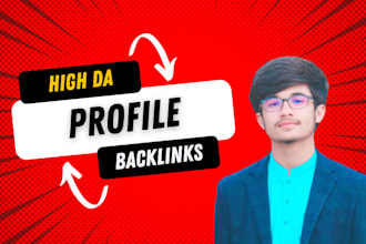 build SEO profile backlinks high da sites to help your google rankings