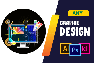 any graphic design, image editing, redo, remake, recreate, photoshop work