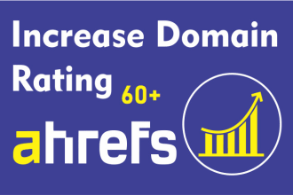 increase ahrefs domain rating DR 60 using white hat SEO backlinks